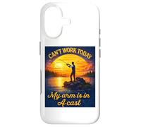 Carcasa para iPhone 17 Can't Work Today My Arm is in A Cast Fly Fishing Humor Divertido