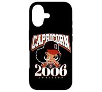 Carcasa para iPhone 17 Capricornio 2006 Reina Rasgos del Zodiaco Afro Diva Cumpleaños