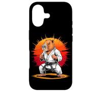 Carcasa para iPhone 17 Capybara Black Belt Taekwondo Karate Martial Artist