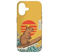 Carcasa para iPhone 17 Capybara Surfing Japonés Gran Ola Kanagawa Ukiyo-e