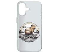 Carcasa para iPhone 17 Capybara Zen en cocodrilo - Regalo de Animales exóticos Divertido