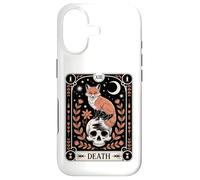 Carcasa para iPhone 17 Carta del Tarot Zorro Muerte Bosque Brujo Luna Cráneo Oculto Naturaleza