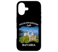 Carcasa para iPhone 17 Castillo de Neuschwanstein en Baviera Alemania Souvenir Hombres Niños