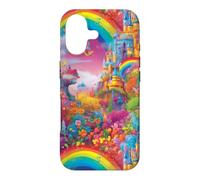 Carcasa para iPhone 17 Castillo Rainbow Fairytale Magical Princess Design