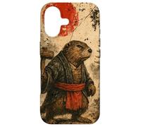 Carcasa para iPhone 17 Castor sohei Monje Anime japonés Vintage Ukiyo-e Arte de