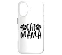 Carcasa para iPhone 17 Cat Mama Paw Prints para Amantes de los Gatos Día Nacional del Gato