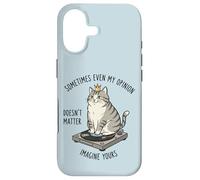 Carcasa para iPhone 17 Cat On Record Player Imagina Que tu opinión no Importa