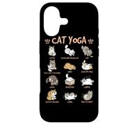 Carcasa para iPhone 17 Cat Yoga Poses Cats Practicing Mindfulness Meditation Kitten