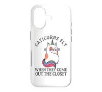 Carcasa para iPhone 17 Caticorns Fly When They Sale The Closet Cat Unicorn Fun