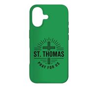 Carcasa para iPhone 17 Católico Santo Tomás Oración por Nosotros Oración Cristiana