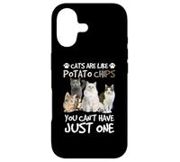 Carcasa para iPhone 17 Cats Are Like Potato Chips You Can Not Have Just One Funny