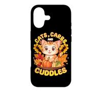 Carcasa para iPhone 17 Cats, Carbs, & Cuddles Thanksgiving Dinner Kitten