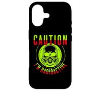 Carcasa para iPhone 17 Caution I'm Radioactive Funny Cancer Warrior Chemo Radiation