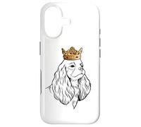 Carcasa para iPhone 17 Cavalier King Charles Spaniel Perro con una Corona