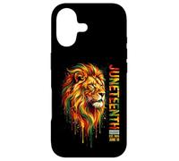 Carcasa para iPhone 17 Celebración de la Emancipación del León de la Libertad de Juneteenth