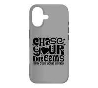 Carcasa para iPhone 17 Chase Your Dreams, White/Black