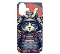 Carcasa para iPhone 17 Cherry Blossom Samurai Gato Puesta de Sol Samurai Felino