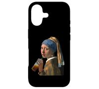 Carcasa para iPhone 17 Chica con un Pendiente de Perla Latte Helado de Johannes Vermeer