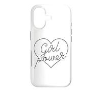 Carcasa para iPhone 17 Chica Poder Corazón Amor Mujeres poderosas Fuerte Empoderar Mujer