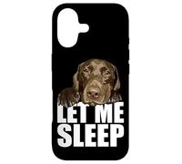 Carcasa para iPhone 17 Chocolate Lab Let Me Sleep, marrón, Perro de Laboratorio, Amante del Labrador