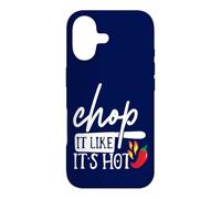 Carcasa para iPhone 17 Chop It Like Its Hot Pepper - Disfraz Divertido de Humor de Chef