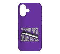 Carcasa para iPhone 17 Chords First Drums Second Keyboard Músico