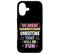Carcasa para iPhone 17 Christine Personalized Women's Gift Custom Christine