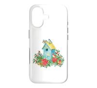 Carcasa para iPhone 17 Christmas Holiday Wreath Birdhouse Birds & Bells