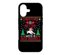 Carcasa para iPhone 17 Christmas Is Better with A Jack Russell Terrier Ugly Sweater