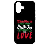 Carcasa para iPhone 17 Christmas Is Family, Friends Love Memories Funny Xmas