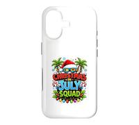 Carcasa para iPhone 17 Christmas July Squad Summer Santa Hat Sunglasses Palm Tree