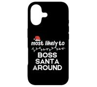 Carcasa para iPhone 17 Christmas Most Probable Boss Santa Xmas Match Mujeres Hombres Niños