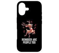 Carcasa para iPhone 17 Christmas Xmas Reindeer Are People Too Funny Dancer
