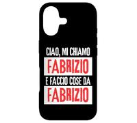 Carcasa para iPhone 17 Ciao Sono Fabrizio Faccio Cose Da Fabrizio Personalizzato