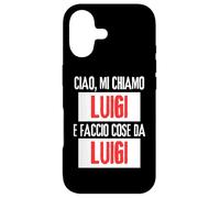 Carcasa para iPhone 17 Ciao Sono Luigi Faccio Cose Da Luigi Personalizzato Ironica