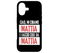 Carcasa para iPhone 17 Ciao Sono Mattia Faccio Cose Da Mattia Personalizzato