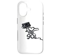 Carcasa para iPhone 17 Cinta Adhesiva Suelta con Texto «I Heart The 90s Movie Store Rent»