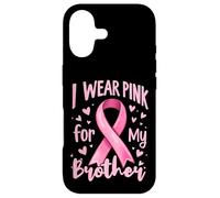 Carcasa para iPhone 17 Cinta de concienciación sobre el cáncer I Wear Pink For My Brother