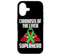Carcasa para iPhone 17 Cirrosis of The Liver Superhero Teal Ribbon
