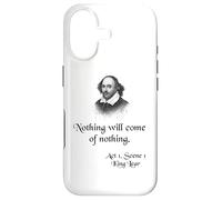 Carcasa para iPhone 17 Cita de Shakespeare - Rey Lear - Nada vendrá de la Nada