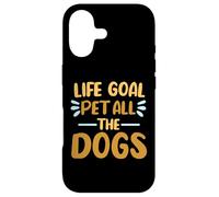Carcasa para iPhone 17 Cita Divertida de Life Goal Pet All The Dogs para Amantes de los Perros
