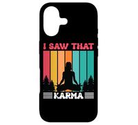 Carcasa para iPhone 17 Cita Divertida de meditación de Yoga I Saw That Karma