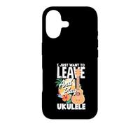 Carcasa para iPhone 17 Cita Divertida de músico I Just Want To Leave and Play Ukelele