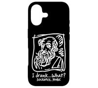 Carcasa para iPhone 17 Cita Divertida Sócrates I Drank What