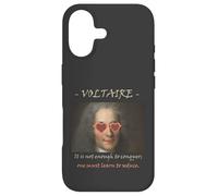 Carcasa para iPhone 17 Cita filosófica de Voltaire: Conquista, Seduce, Divertida