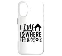 Carcasa para iPhone 17 Cita Impresa en Home Is Where The Dog Is Paw