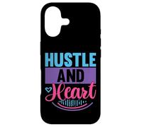 Carcasa para iPhone 17 Cita Motivacional inspiradora de Hustle and Heart