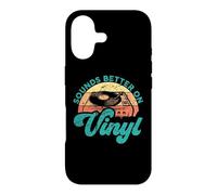 Carcasa para iPhone 17 Citas Divertidas de Discos de Vinilo suenan Mejor en Vinilo