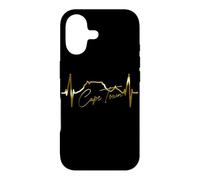Carcasa para iPhone 17 Ciudad del Cabo Skyline Heartbeat Sudáfrica Montaña Mesa