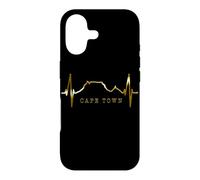 Carcasa para iPhone 17 Ciudad del Cabo Skyline Heartbeat Sudáfrica Montaña Mesa
